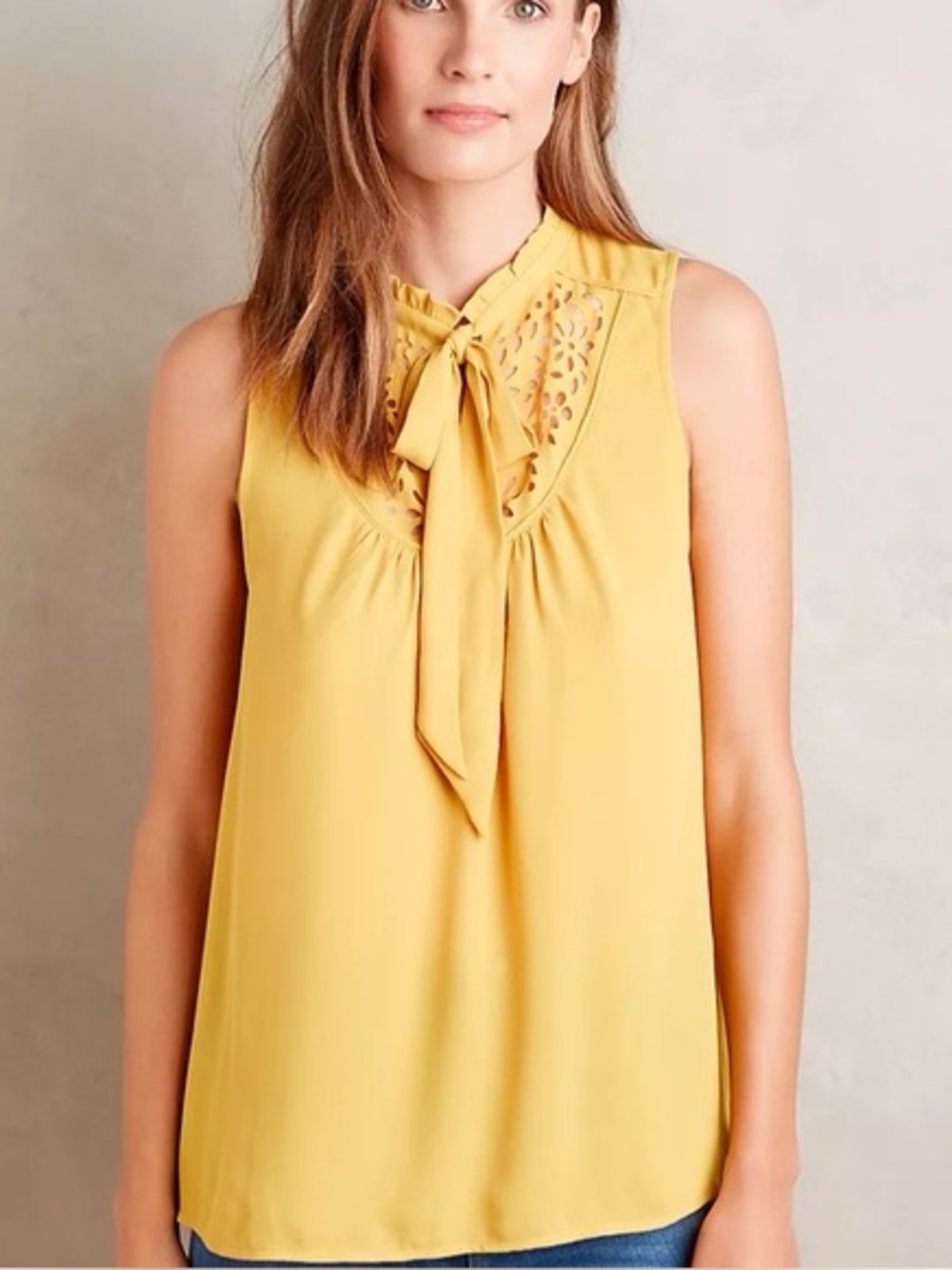 Luca Tie-Neck Blouse by Maeve